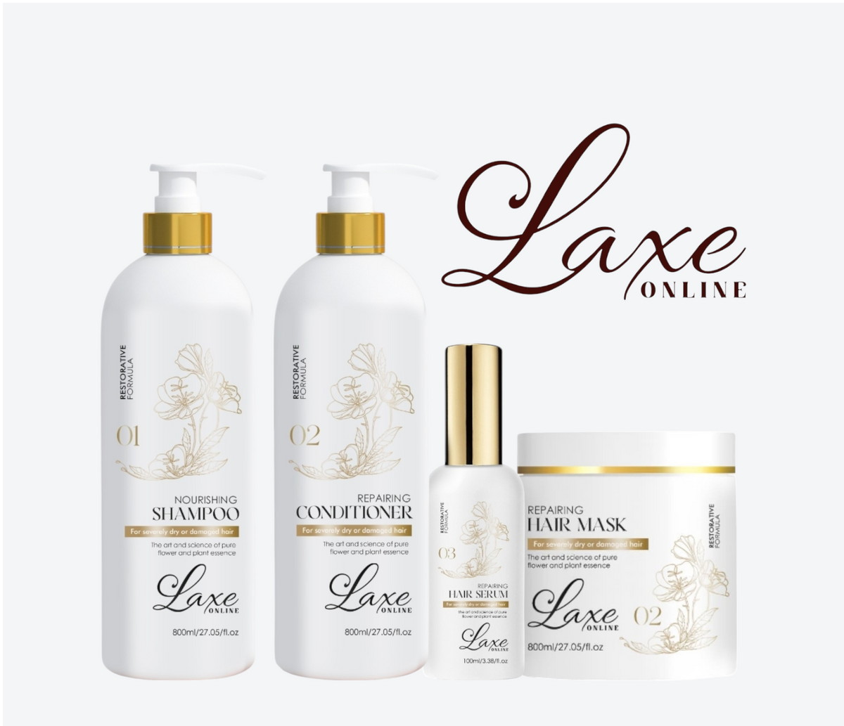 Laxe Professional Hair Care and Shampoo Set